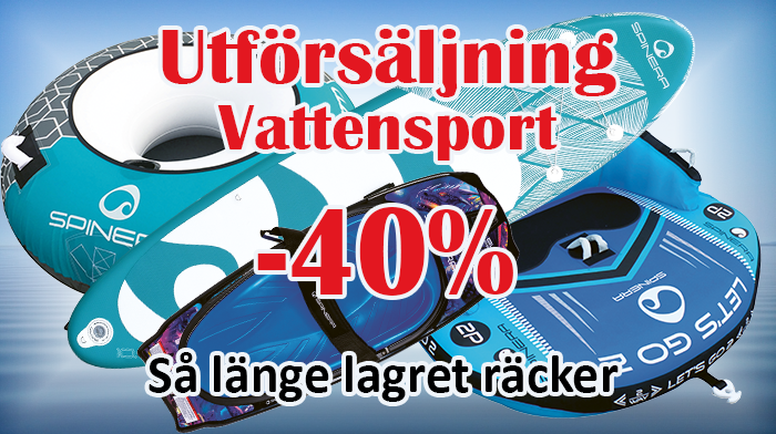 Vattensport utförsäljning, minst 40% rabatt: Åkringar, SUP och kneeboard