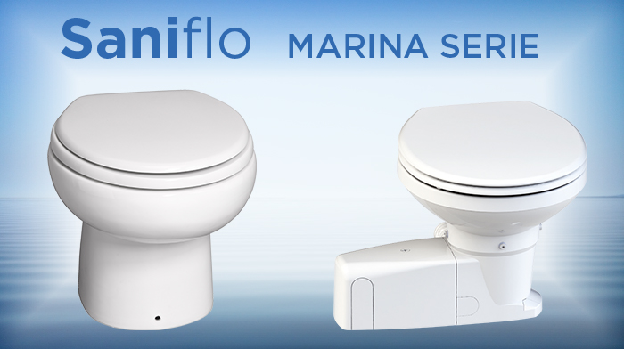 Sanimarin elektriska toaletter för båt. Tystgående och vattensnåla.