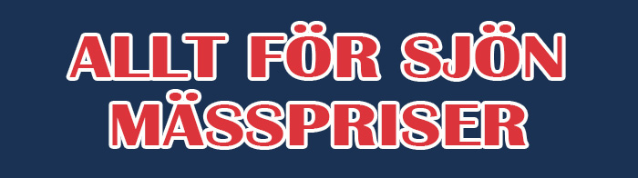 Mässpriser på massor av produkter under Allt för sjön. Mässpriserna gäller t.o.m. 26/3.